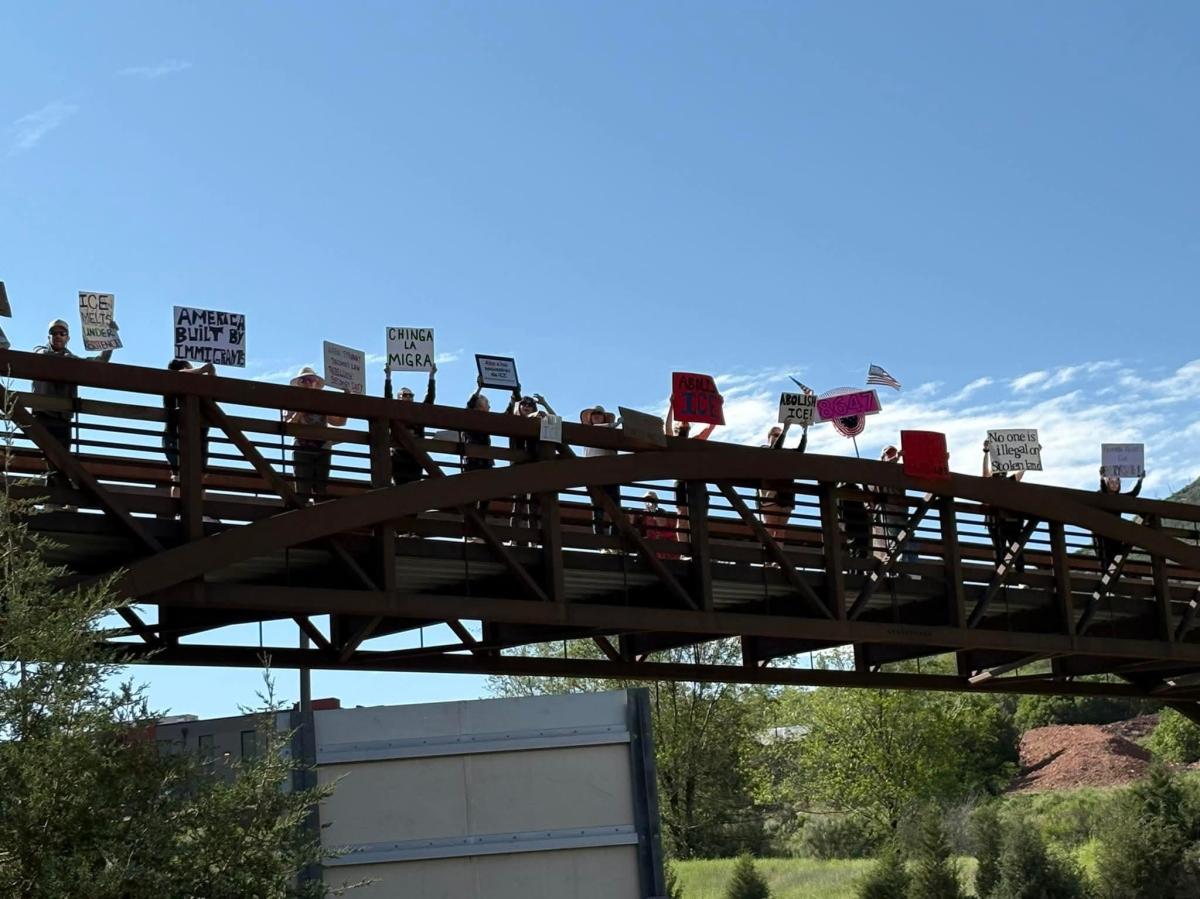 Homeland Security Surveilling Mountain Action Indivisible